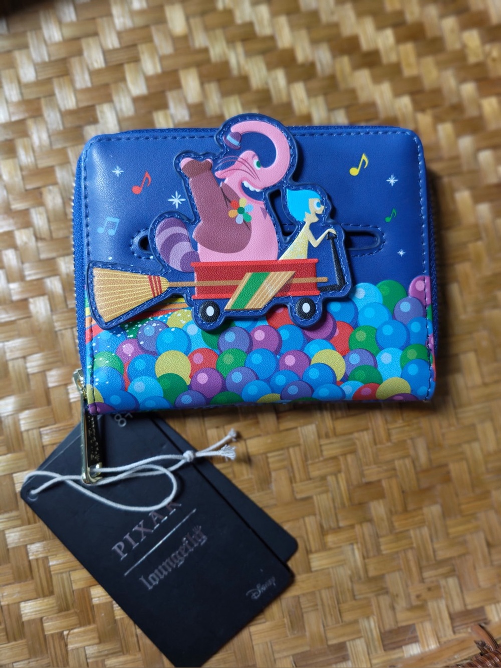 Loungefly Blue Elephant Bubble Zip Wallet